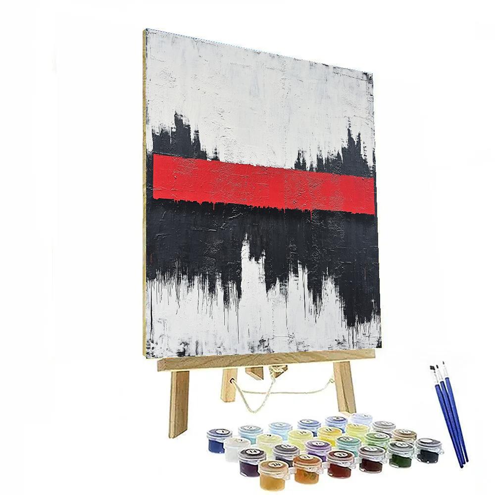 Banksy Inspired Algorithmic Silence paint by number