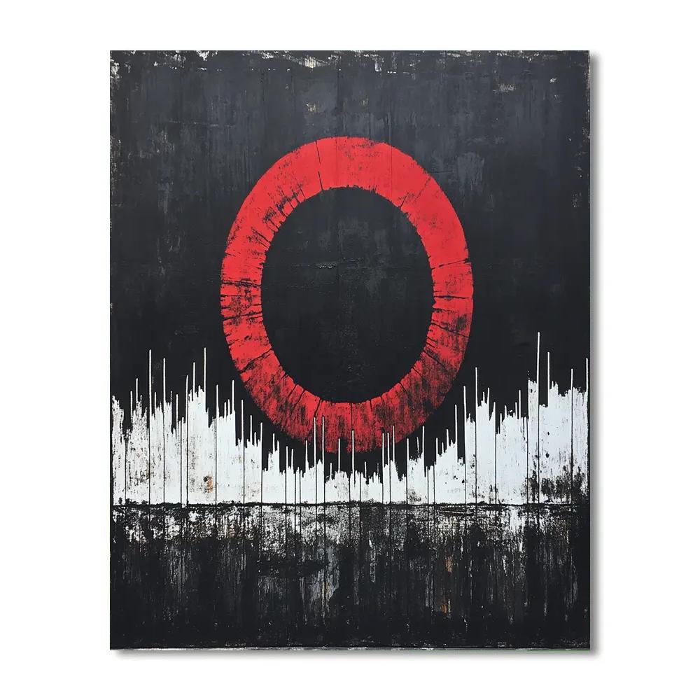 Banksy Inspired Carbon Eclipse Manifesto paint by number