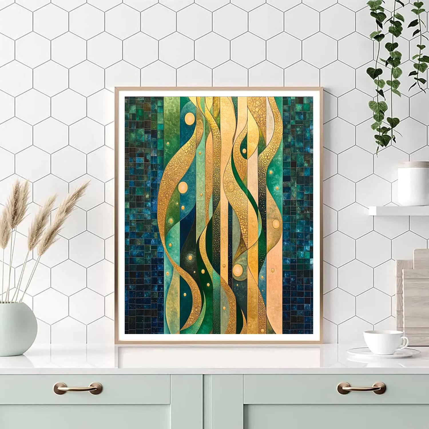 Gustav Klimt Inspired Aurora Mosaic Reverie Paint by numbers kits