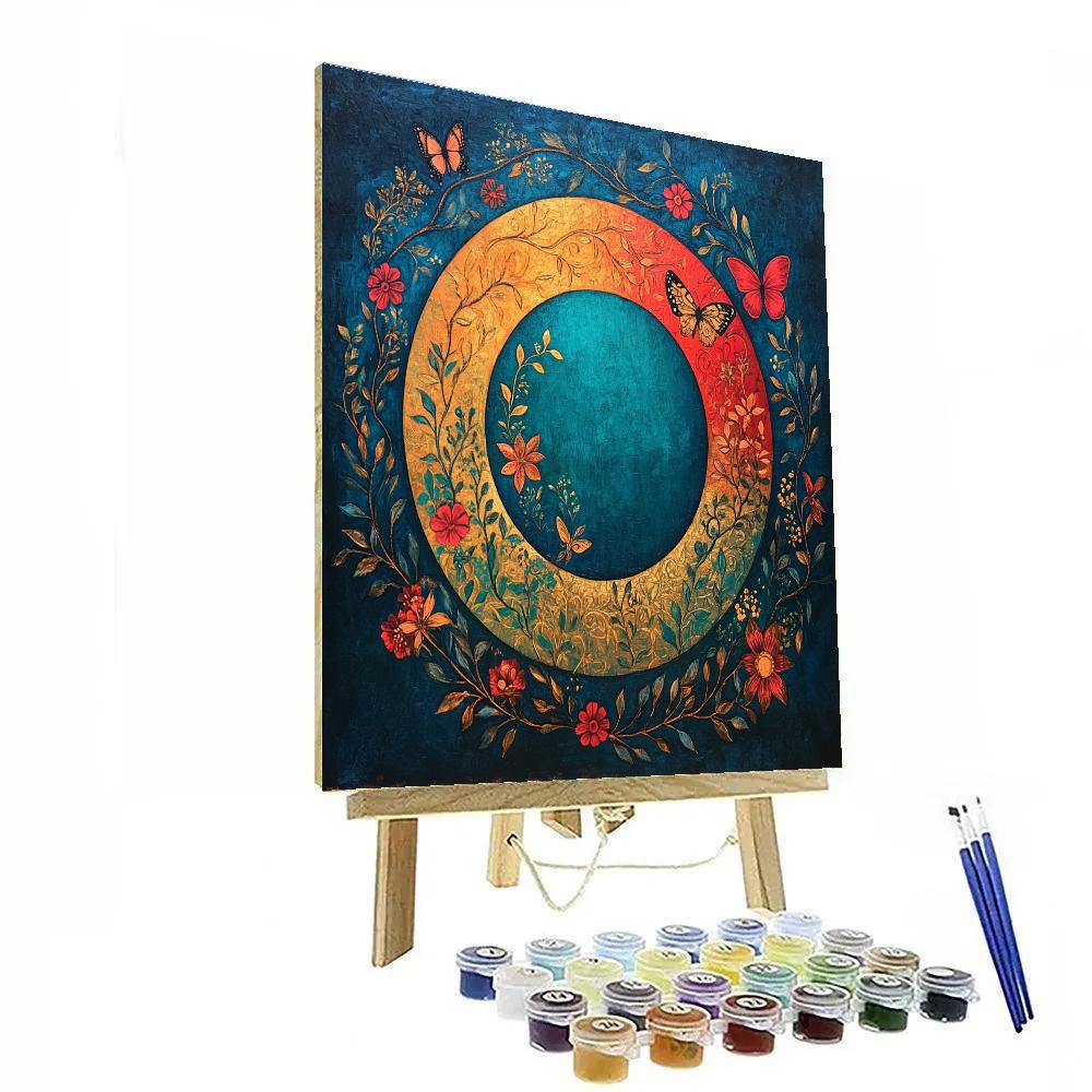 Frida Kahlo Inspired Eclipse Heartbeat Of The Wild paint by color