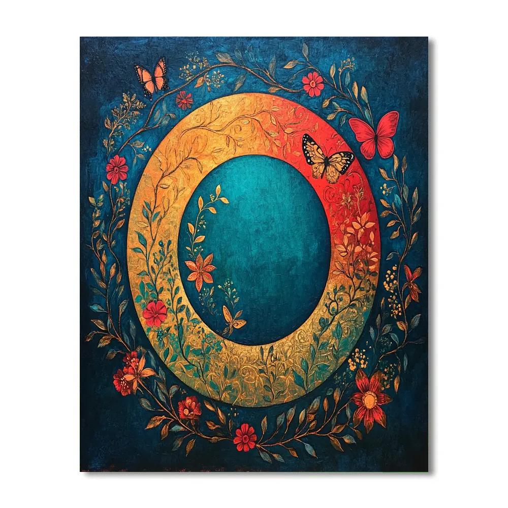 Frida Kahlo Inspired Eclipse Heartbeat Of The Wild paint by color