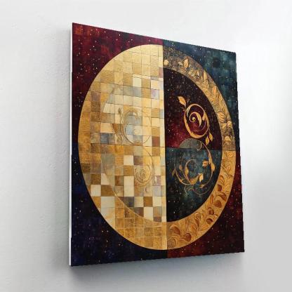 Gustav Klimt Inspired Celestial Equinox Tapestry paint by numbers