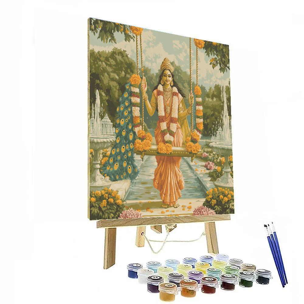 Garden Swing Under Parvati Protection Paint by numbers kits