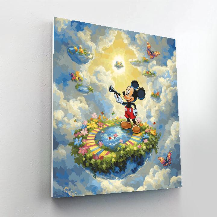 Mickey Mouse Sky Garden Explorer DIY paint by numbers