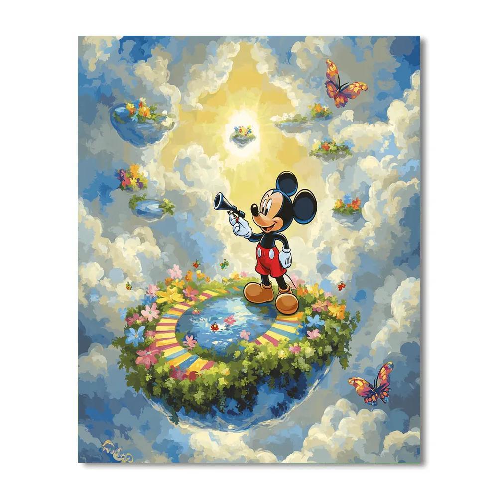 Mickey Mouse Sky Garden Explorer DIY paint by numbers