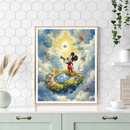 Mickey Mouse Sky Garden Explorer DIY paint by numbers