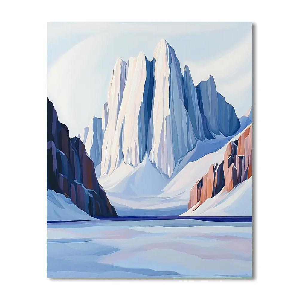 Lawren Harris Inspired Cathedral Ridge And Violet Snowfields Paint by numbers kits