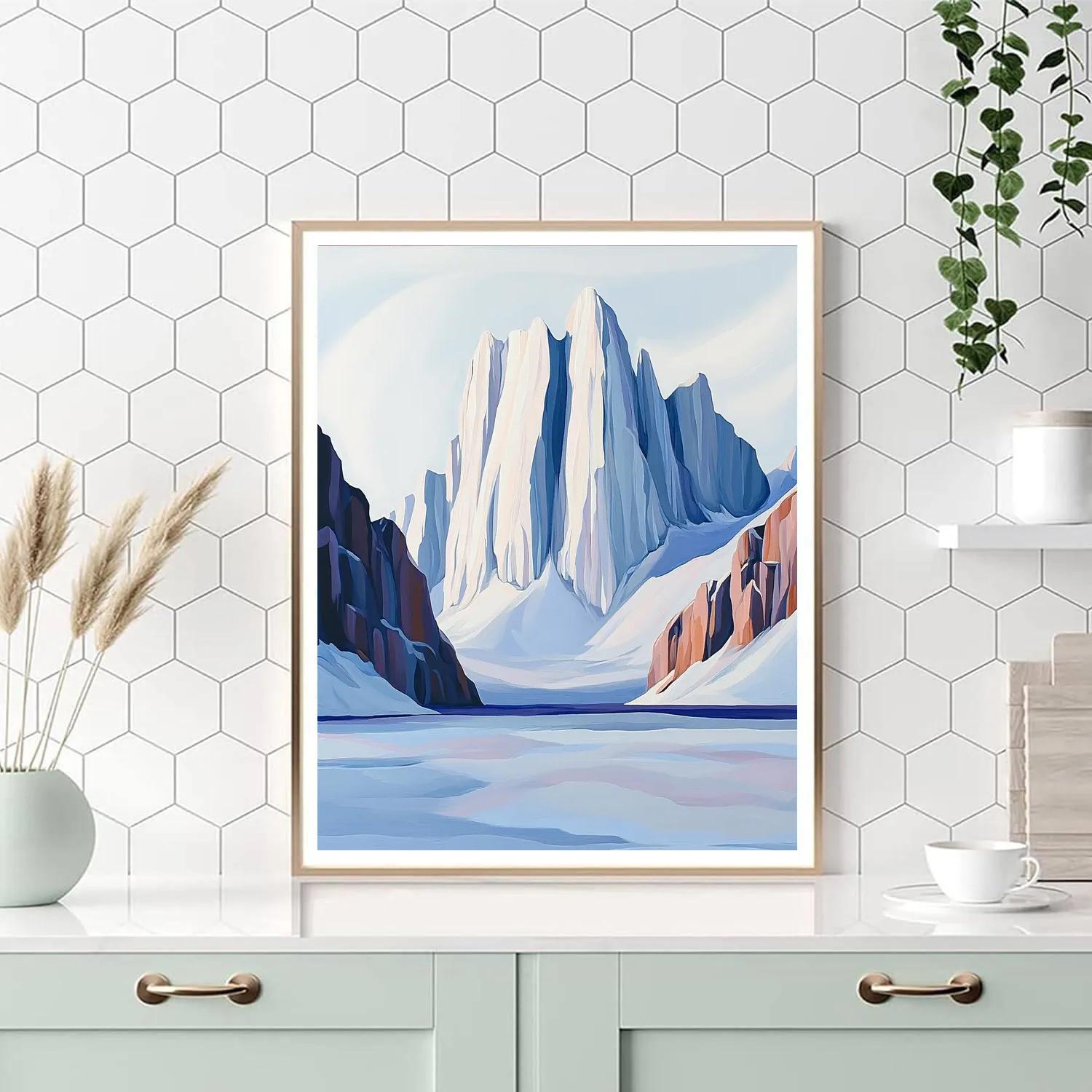 Lawren Harris Inspired Cathedral Ridge And Violet Snowfields Paint by numbers kits