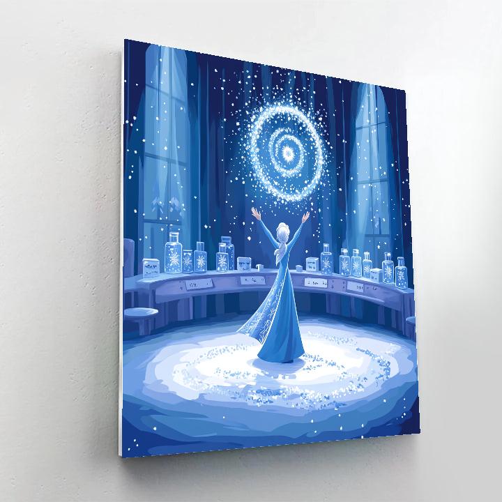 Elsa Crystal Snowflake Laboratory Painting by numbers kit