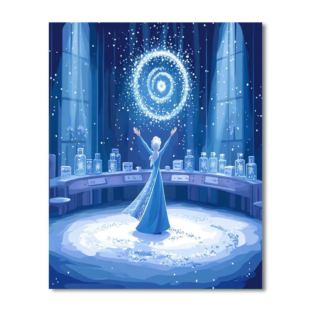 Elsa Crystal Snowflake Laboratory Painting by numbers kit