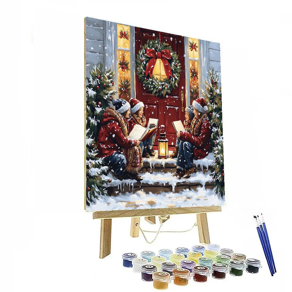 Wreathlight Welcome DIY paint by numbers