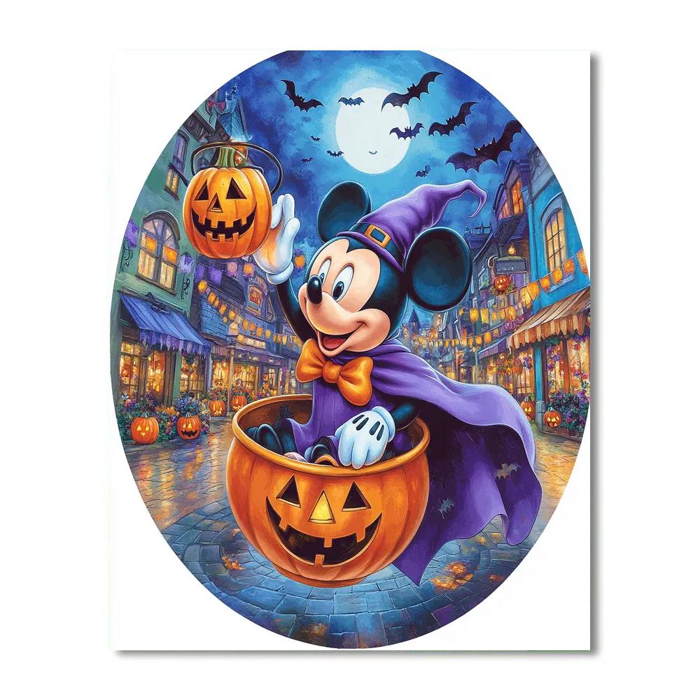 Haunted Teacup Carousel On Main Street Painting by numbers kit