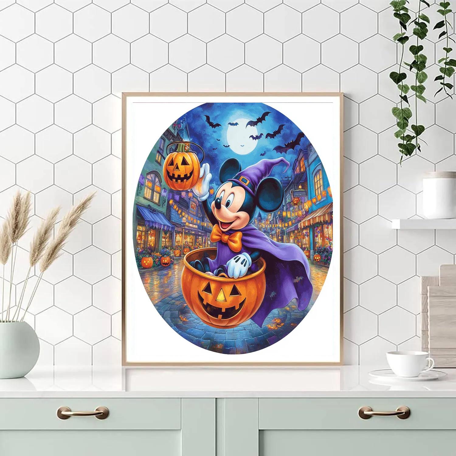 Haunted Teacup Carousel On Main Street Painting by numbers kit