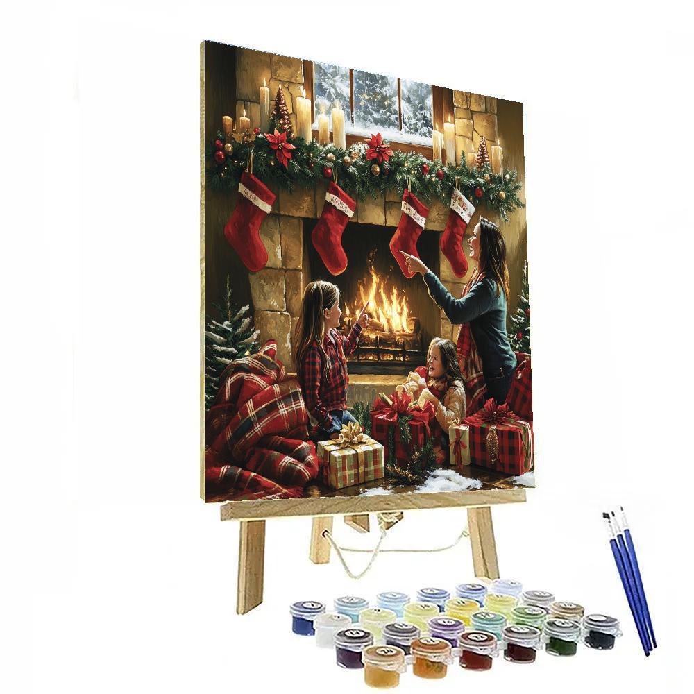 Mantle Of Stocking Stories paint by number