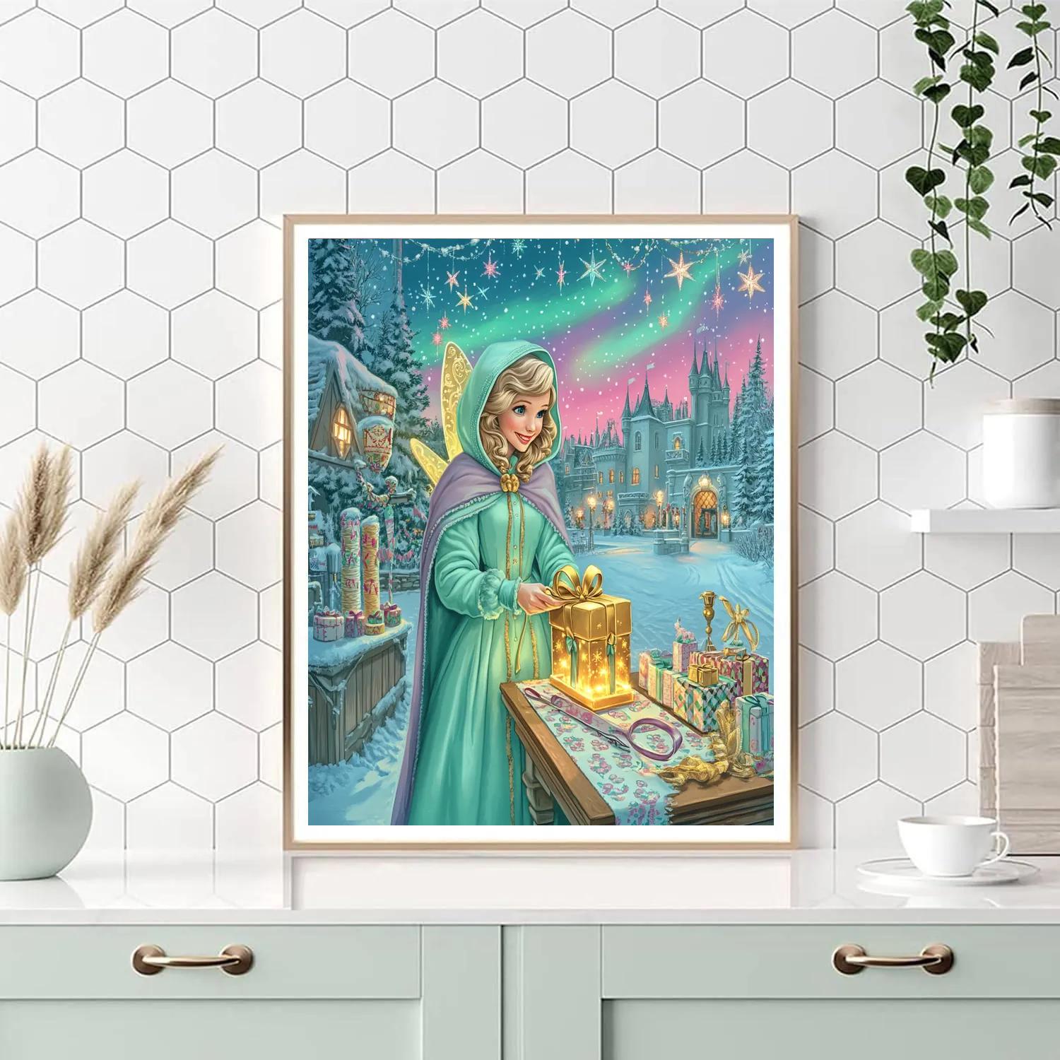 Aurora Castle Gift Wrap Workshop DIY paint by numbers