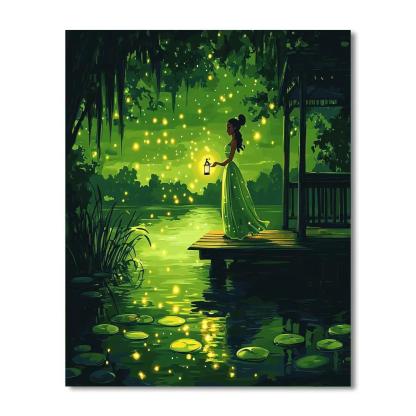Tiana Firefly Festival In The Bayou paint by numbers
