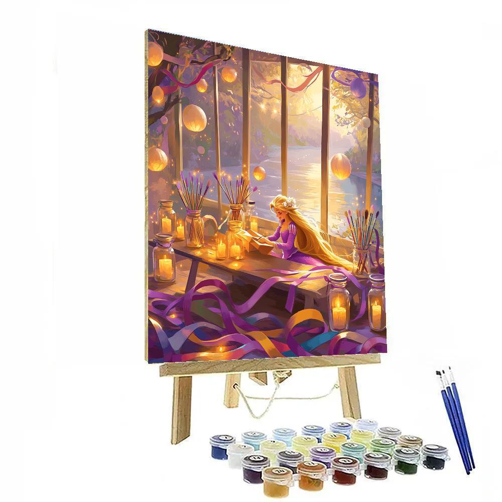 Rapunzel Floating Lantern Workshop Paint by numbers kits