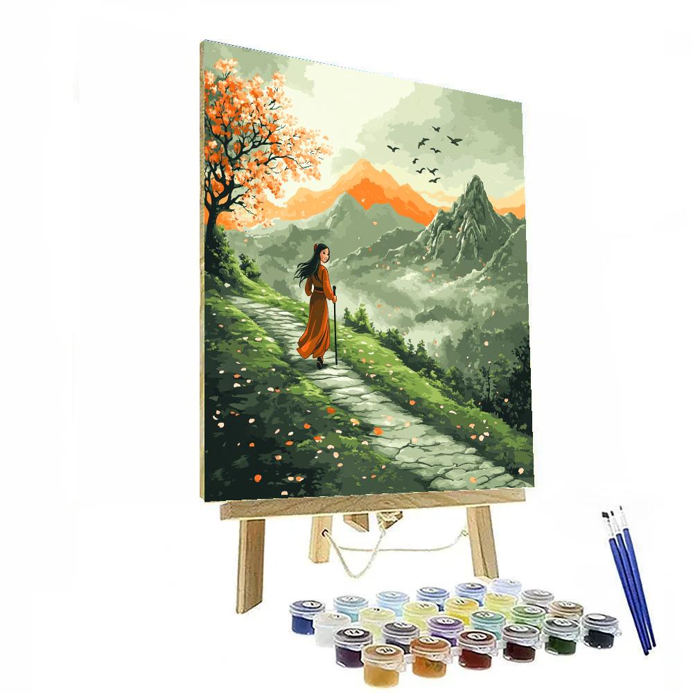 Mulan Mountain Training Path Number painting