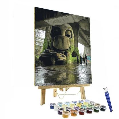 Fremont Troll Underpass Discovery - Seattle, United States Number painting