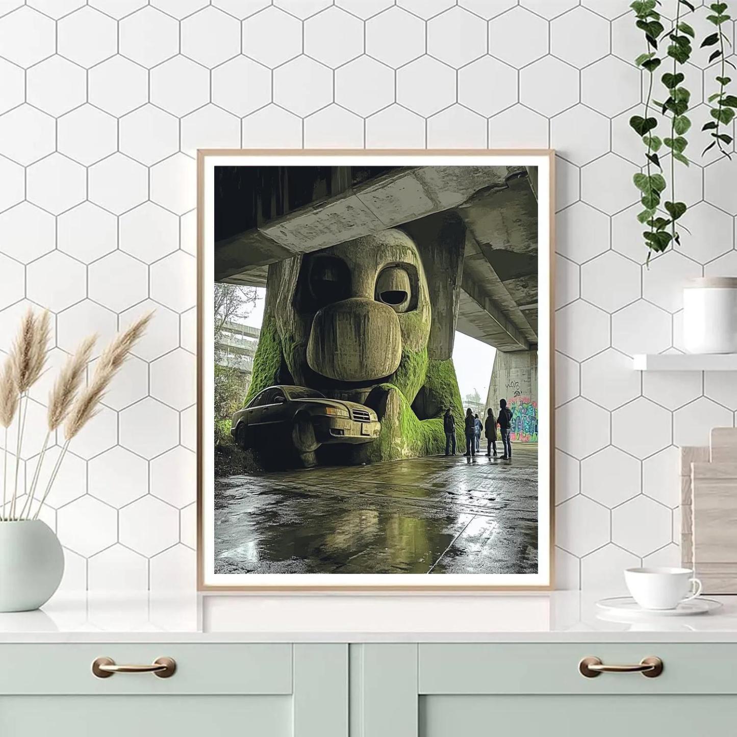 Fremont Troll Underpass Discovery - Seattle, United States Number painting