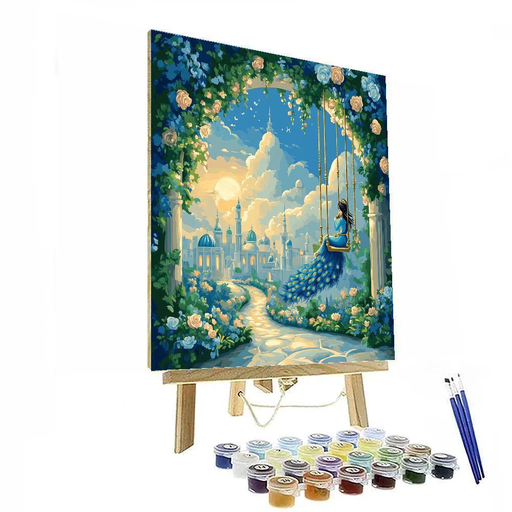 Jasmine Cloud Palace Garden Ride paint by number