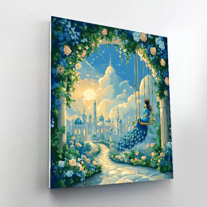 Jasmine Cloud Palace Garden Ride paint by number