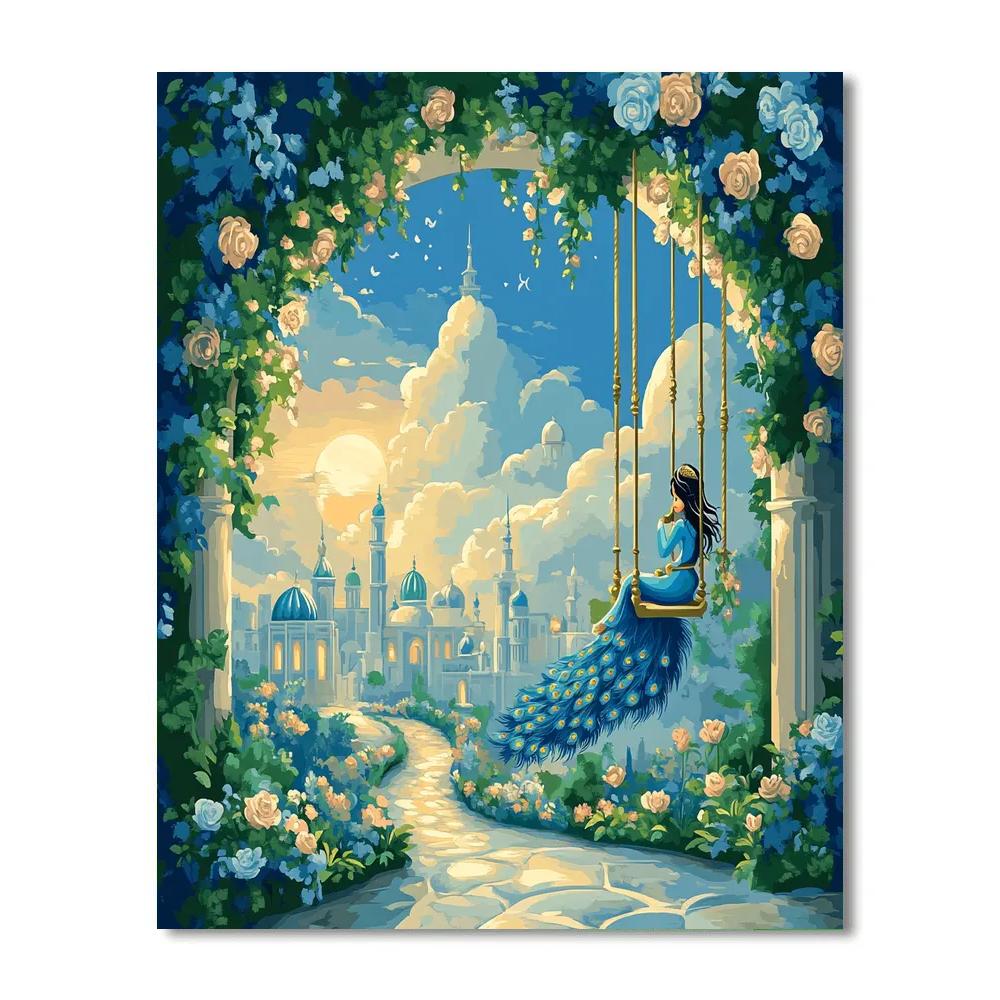 Jasmine Cloud Palace Garden Ride paint by number