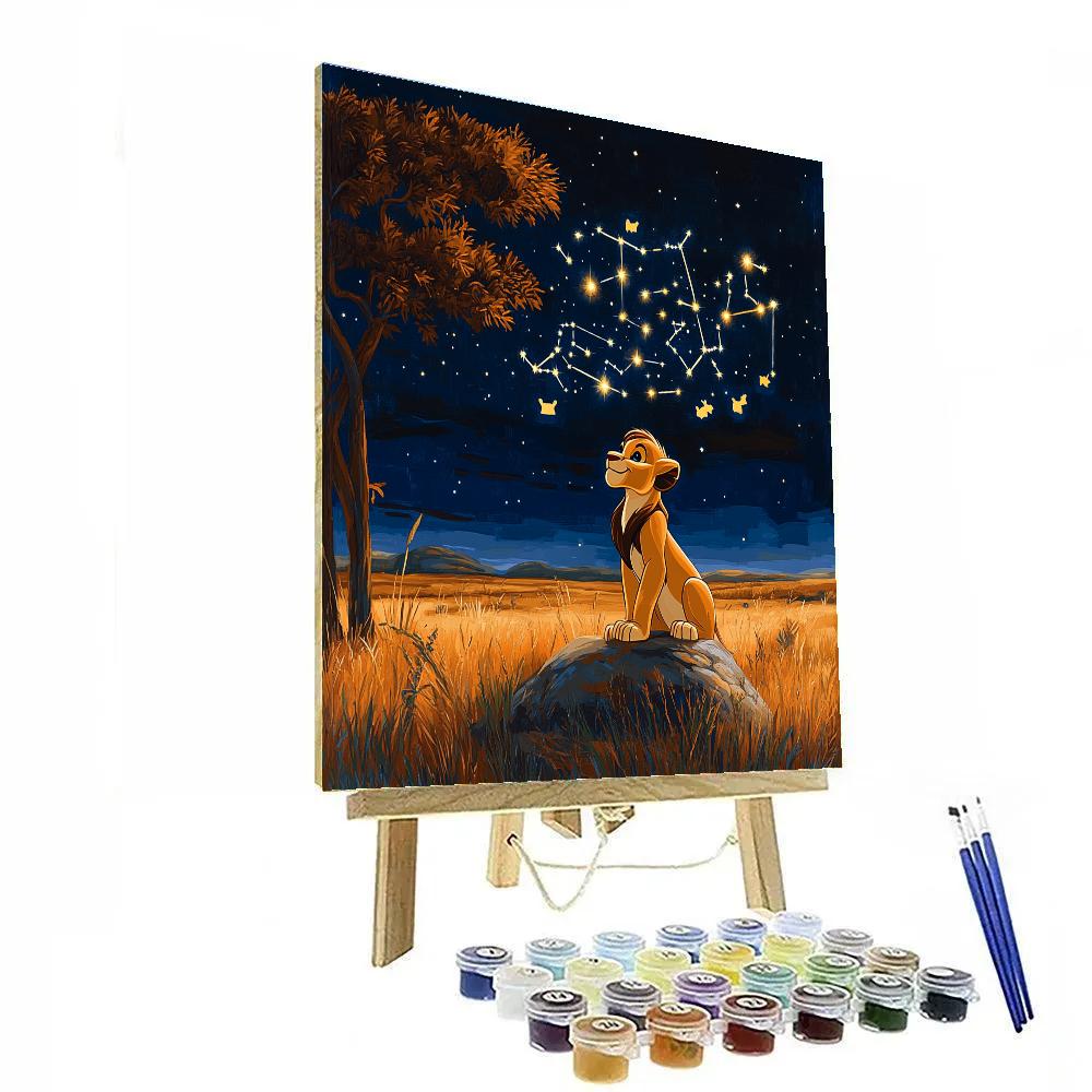 Simba Savannah Star Map Paint by numbers kits