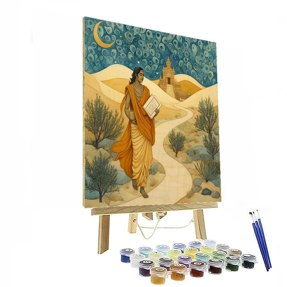 Brahma In Desert Script Garden paint by numbers