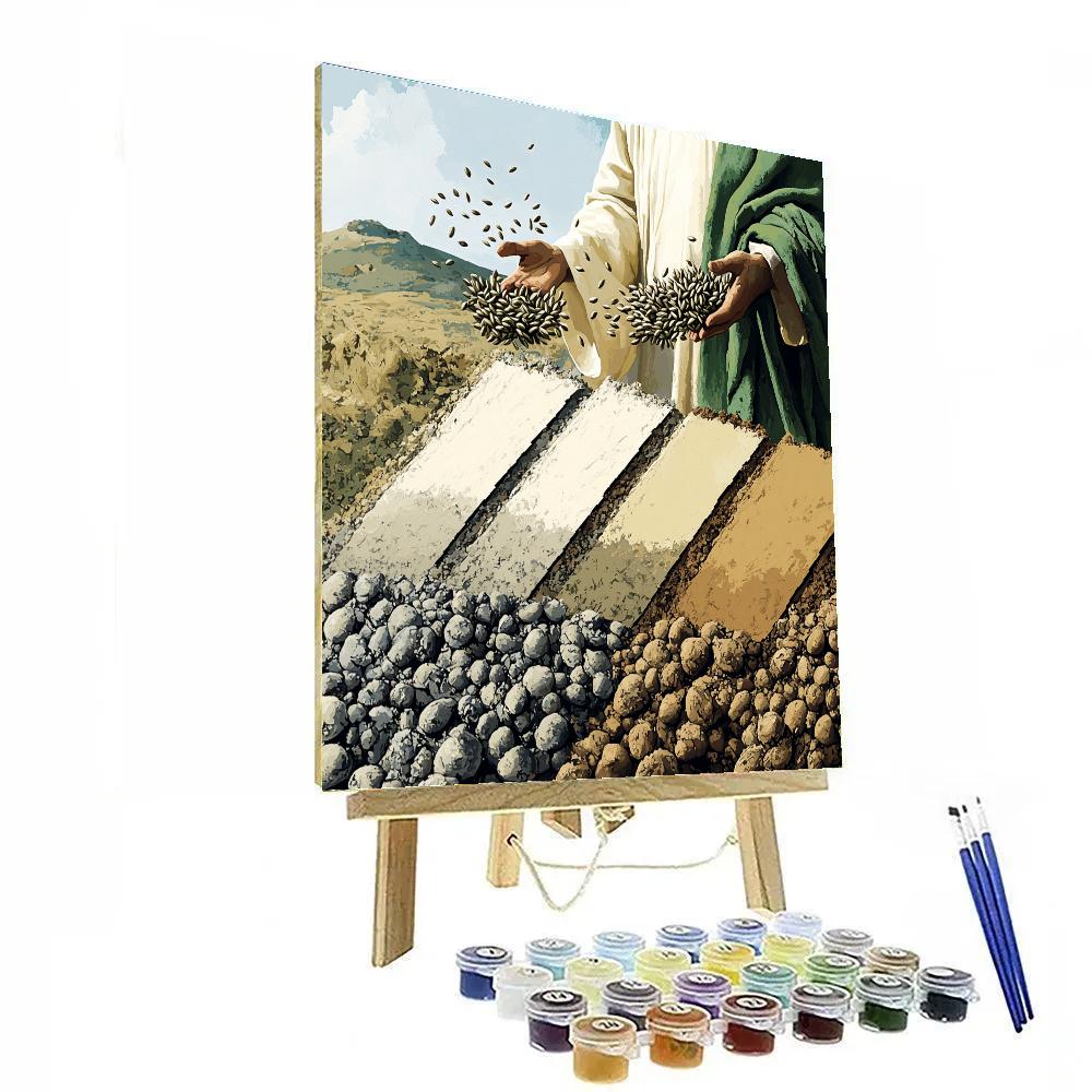 Parable Seeds With Jesus Hands Paint by numbers kits