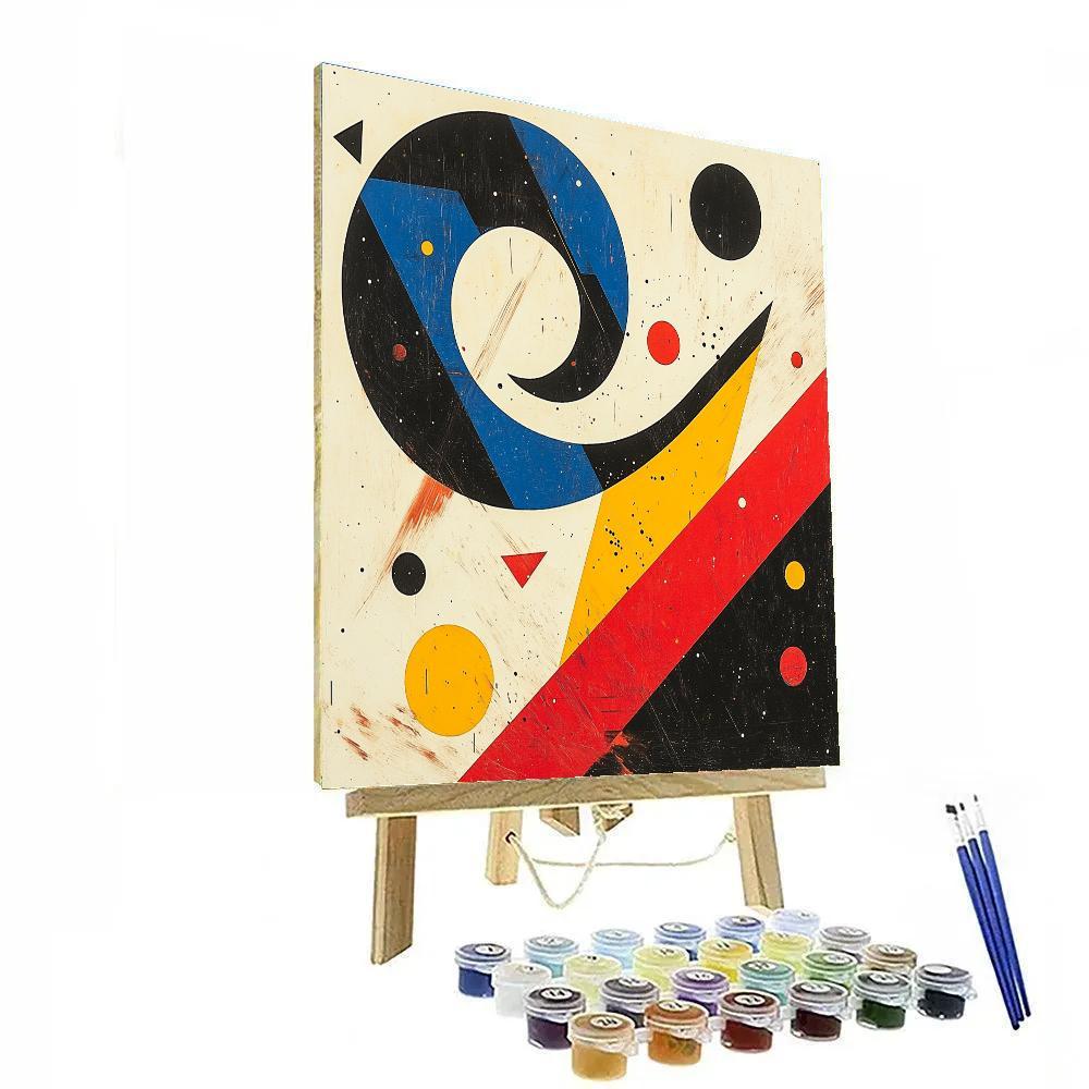 Wassily Kandinsky Inspired Abstract Music Nebula paint by number