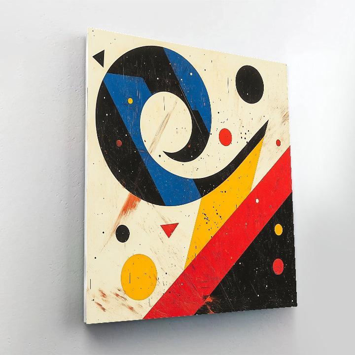 Wassily Kandinsky Inspired Abstract Music Nebula paint by number