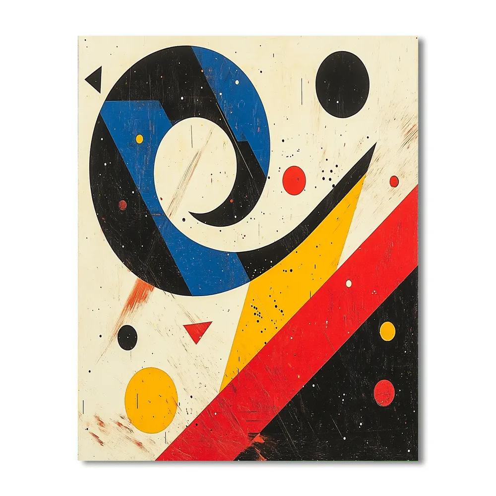 Wassily Kandinsky Inspired Abstract Music Nebula paint by number