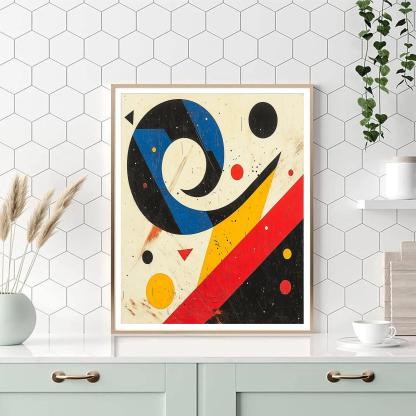 Wassily Kandinsky Inspired Abstract Music Nebula paint by number