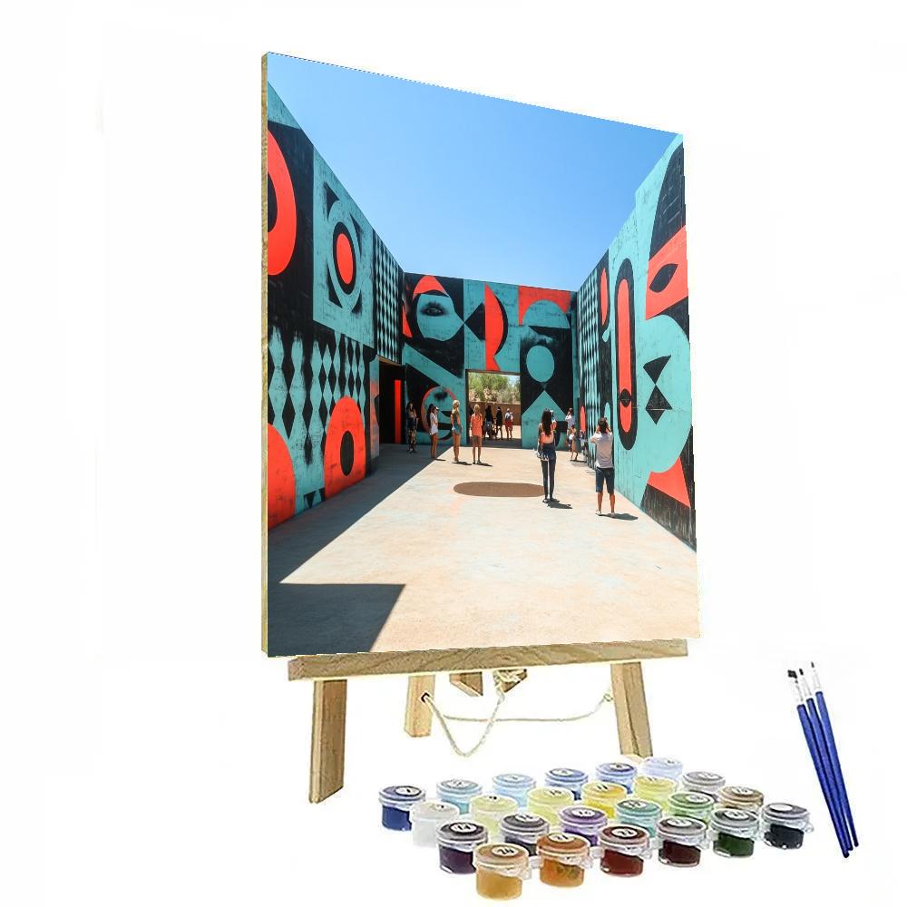 Wynwood Walls Street Art Courtyard - Miami, United States paint by number