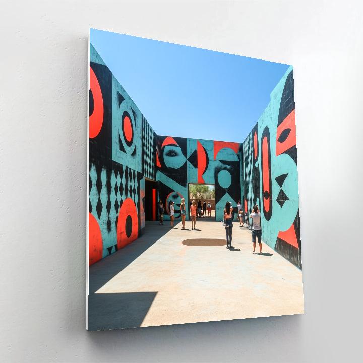 Wynwood Walls Street Art Courtyard - Miami, United States paint by number