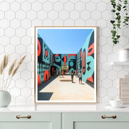 Wynwood Walls Street Art Courtyard - Miami, United States paint by number