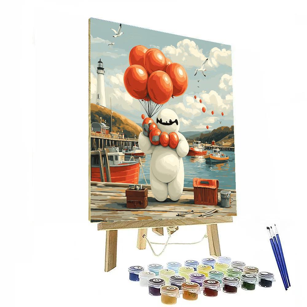 Baymax Balloon Harbor Helper Paint by numbers kits