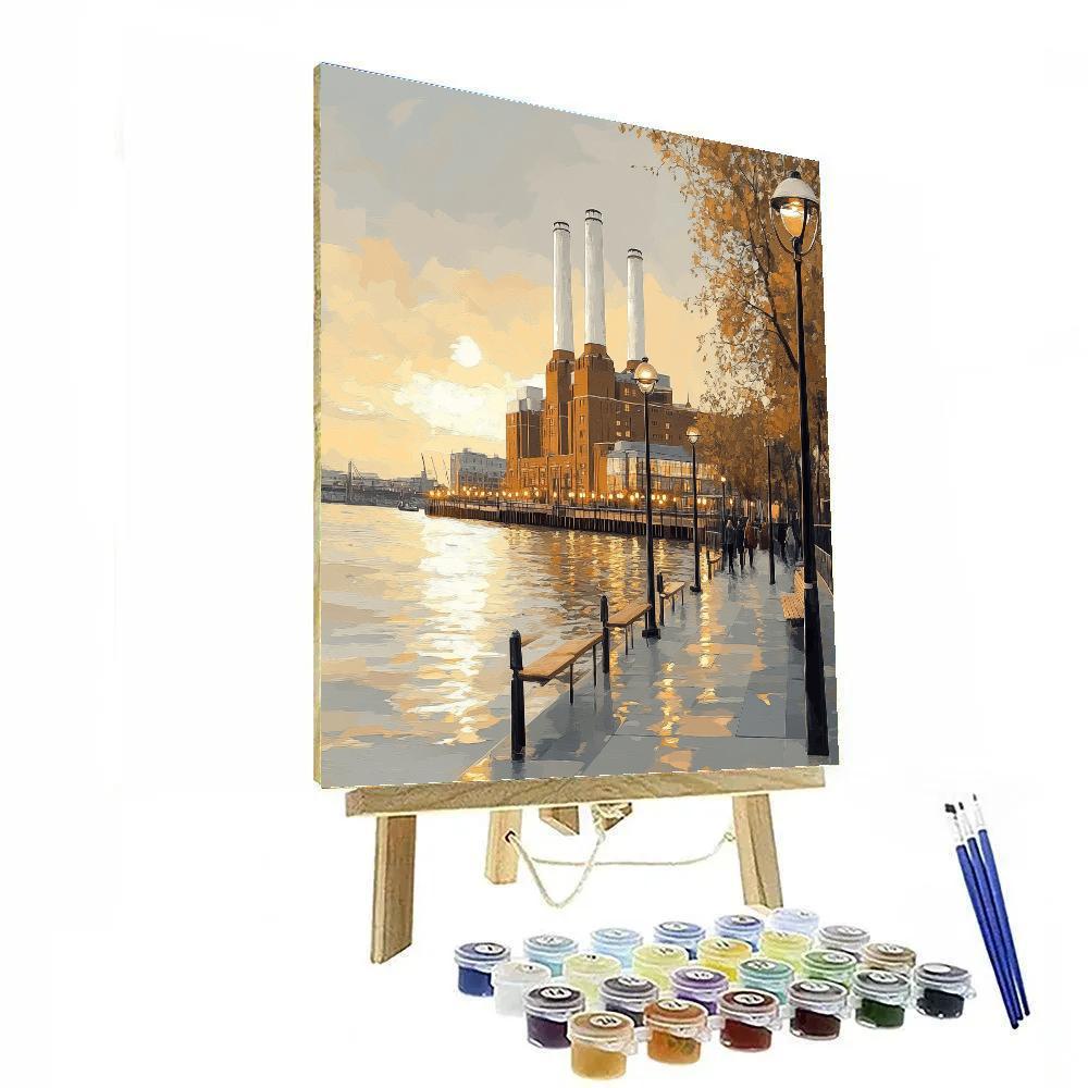 Battersea Power Station Riverside Walk - London, United Kingdom Number painting