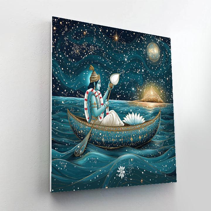 Vishnu As The Navigator Of The Ocean Of Stars paint by numbers