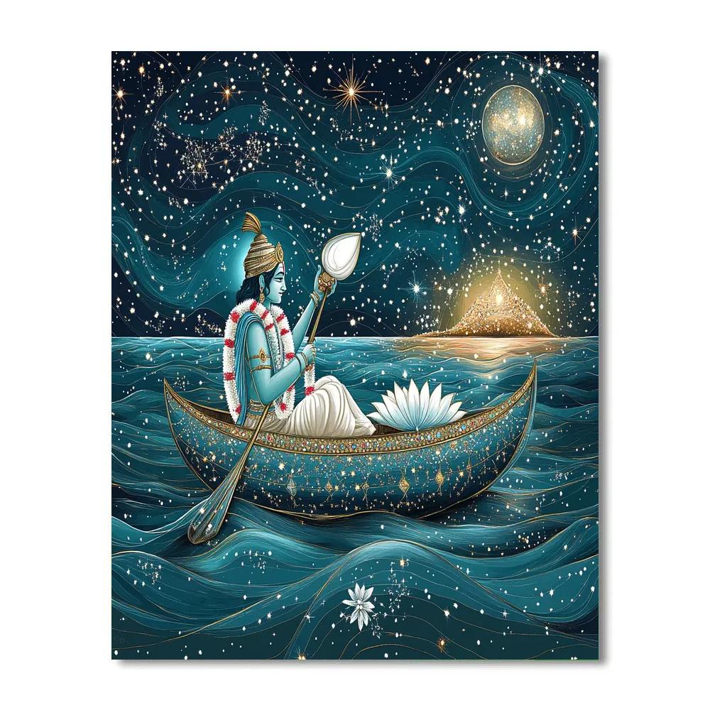 Vishnu As The Navigator Of The Ocean Of Stars paint by numbers