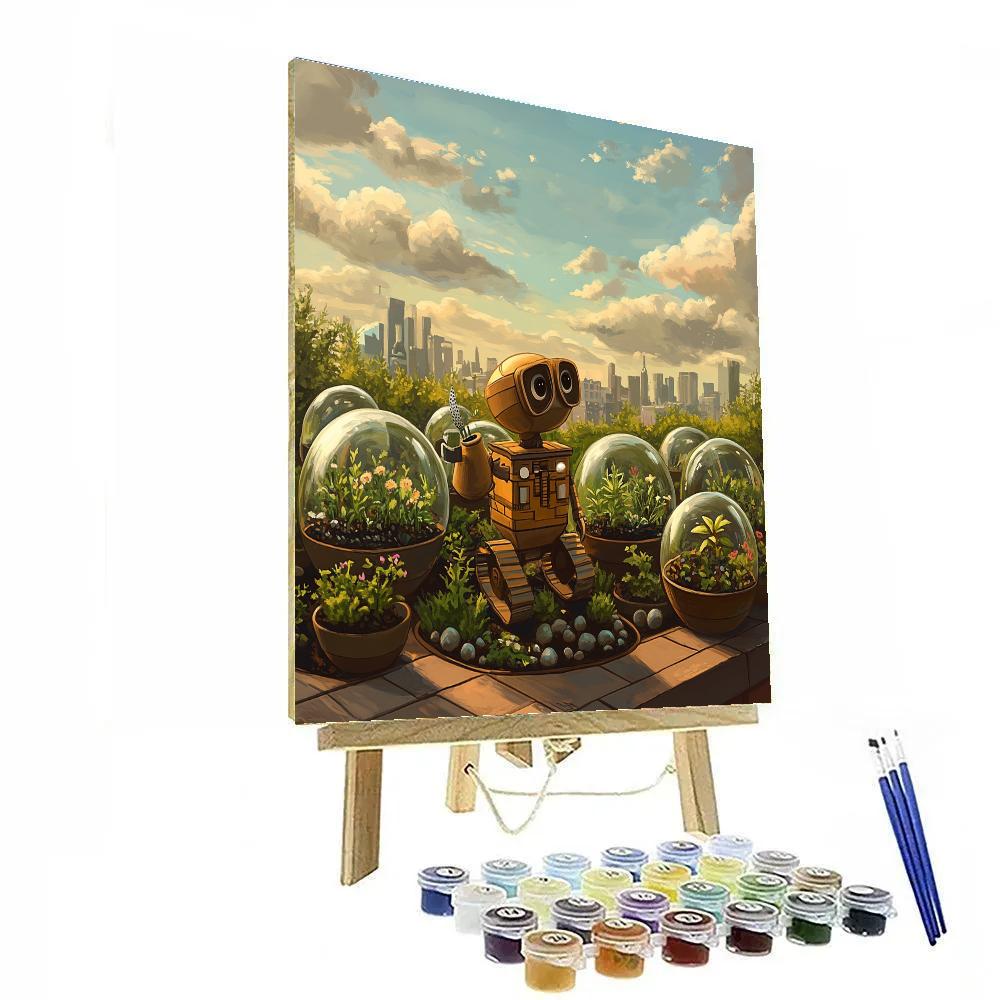 WALL E Garden Of Tiny Planets DIY paint by numbers
