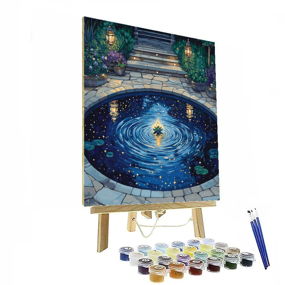 Vishnu Appearing In A Mirror Pool Of The Cosmos Painting by numbers kit