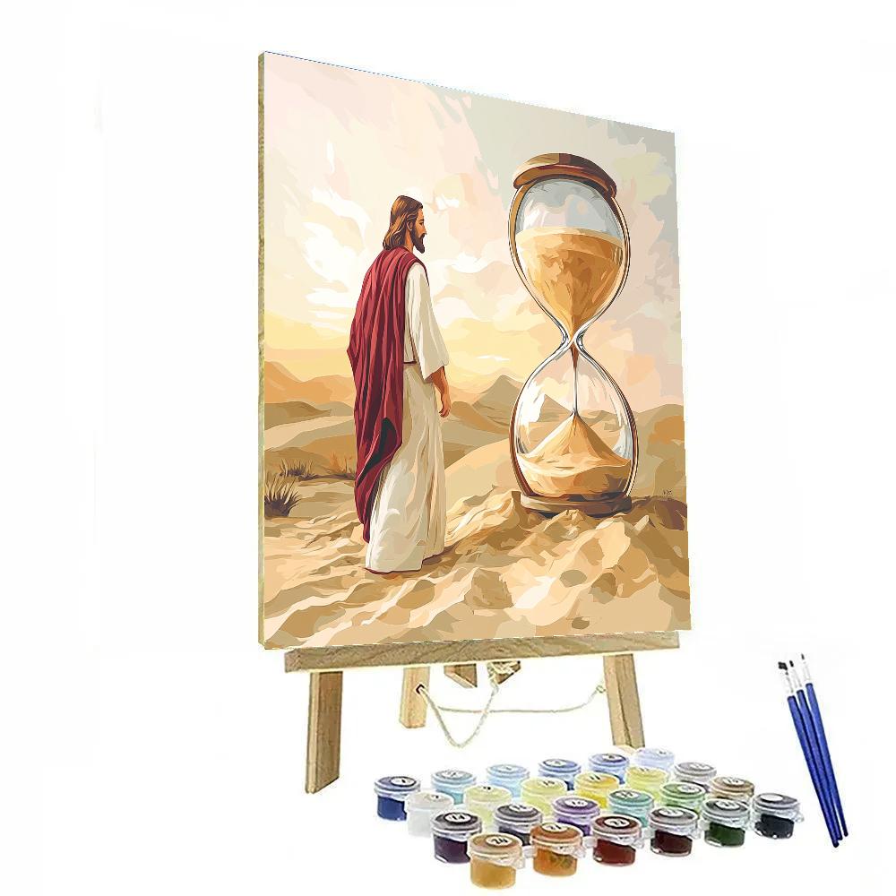 Jesus In Desert Hourglass Dawn Numbered painting kits