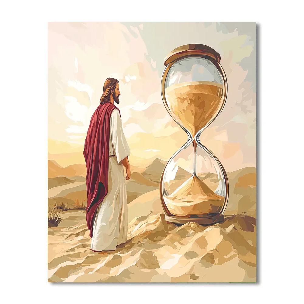 Jesus In Desert Hourglass Dawn Numbered painting kits