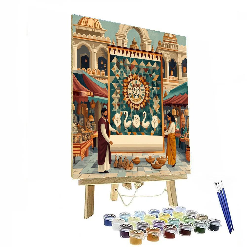 Market Stall Of Brahma Sacred Geometry Paint by numbers art