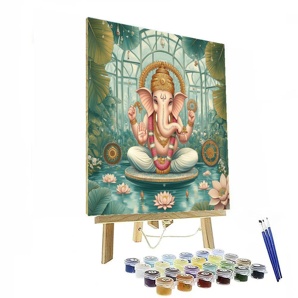 Clockwork Conservatory With Ganesha At The Center DIY paint by numbers