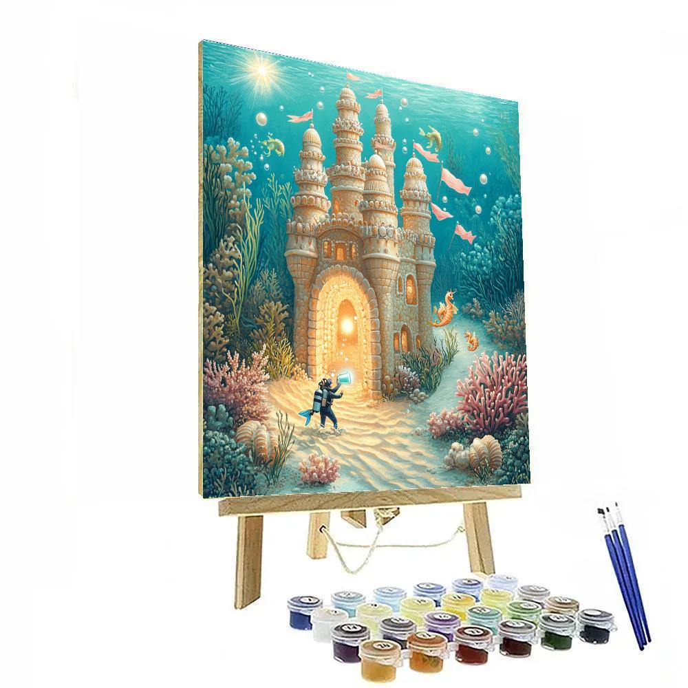 Coral Crown Castle Lagoon Paint by numbers kits