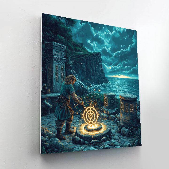 Moonlit Forge Of The Celtic Tuatha DIY paint by numbers