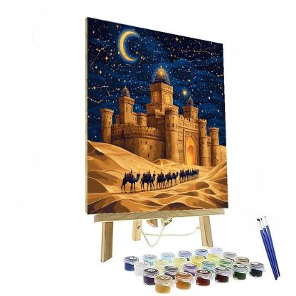 Wind Carved Dunes With Castle Observatory Number painting